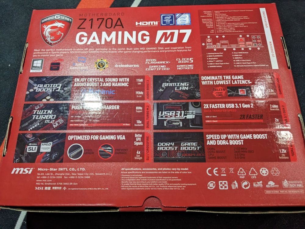 Pack Carte Mère Z370 + Intel Core I7 + 32 Go RAM + Ventirad Be Quiet !