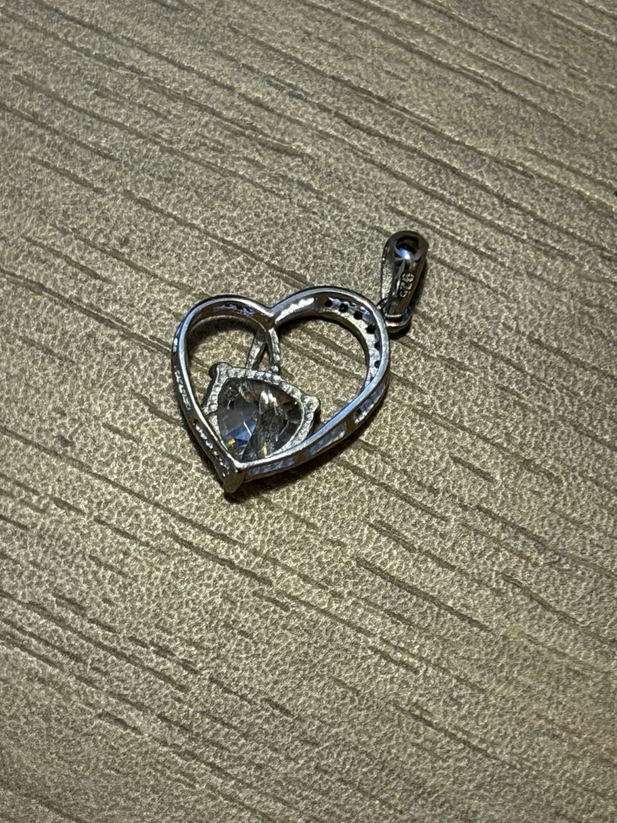 Ciondoli: Pendentif cœur en argent 925. – Usato da Réchy venduto da Murielrosa 2