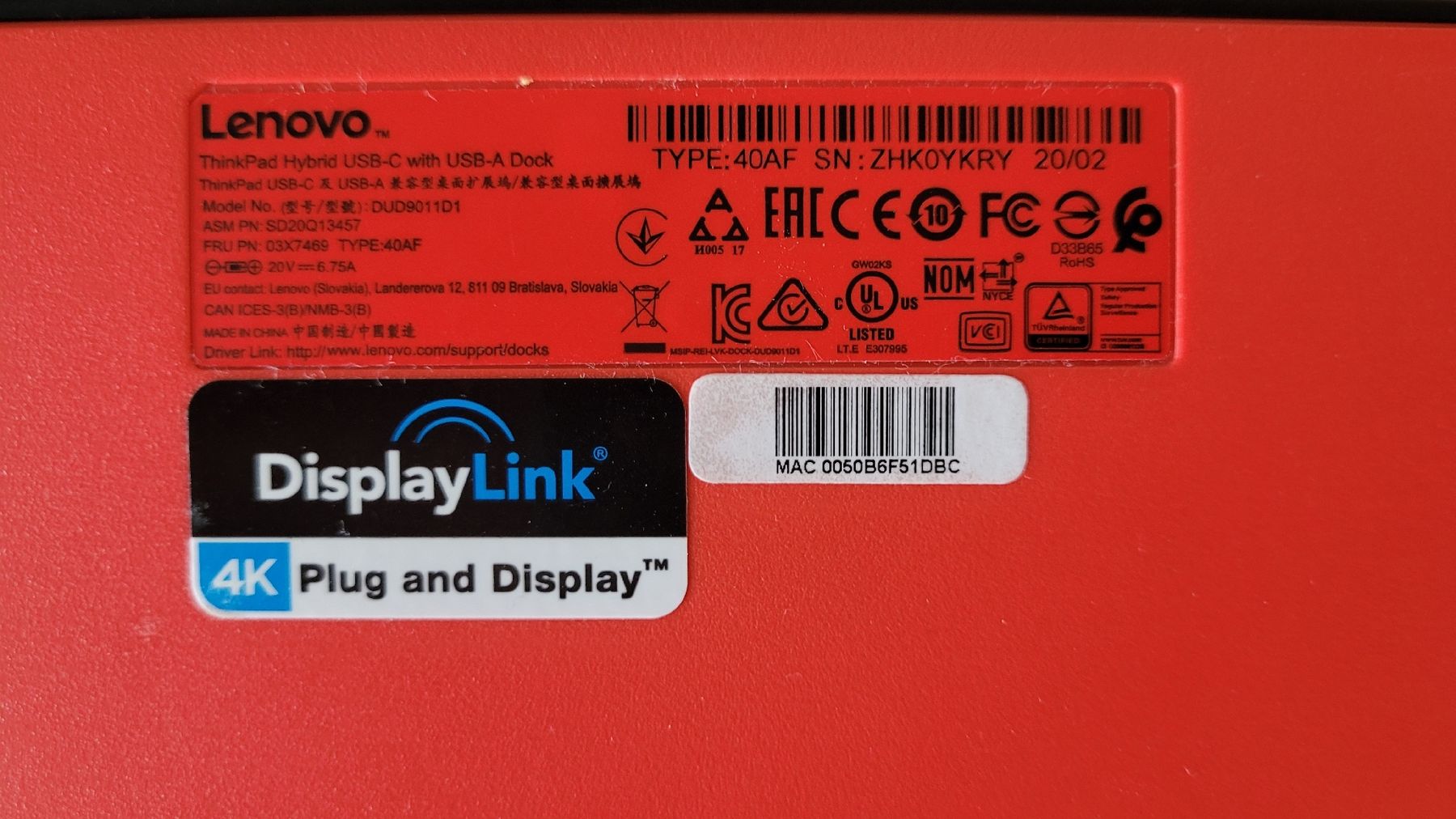 Lenovo Docking station: Lenovo ThinkPad UBS-C mit UBS-A Dock – Usato da Münchenbuchsee venduto da Scorsy 1