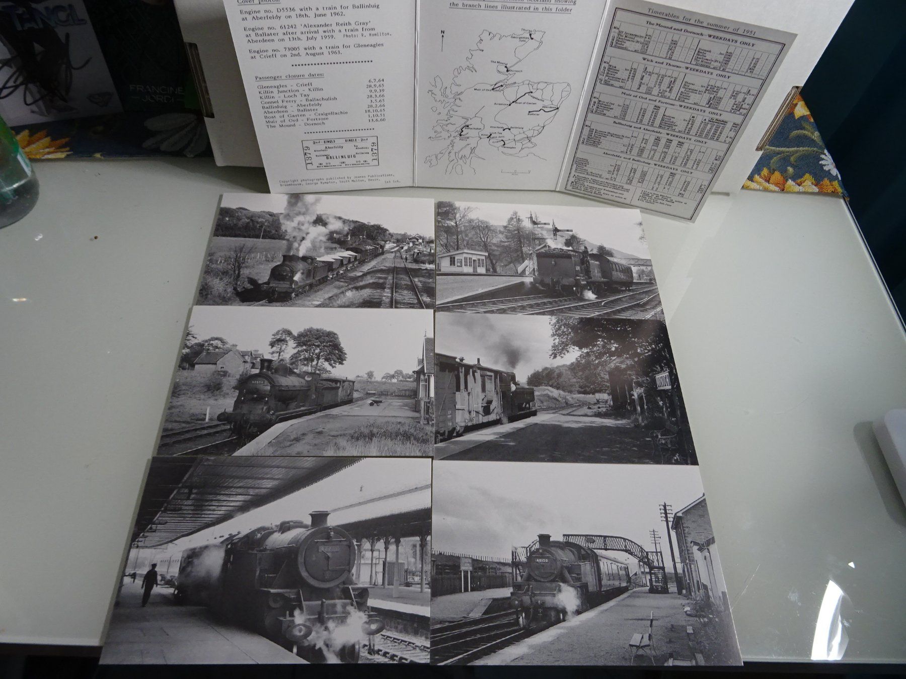 Ansichtskarten: 6 Postcards "Branch Lines in the Highlands" – Gebraucht aus Teufen AR von Brandan2171 2