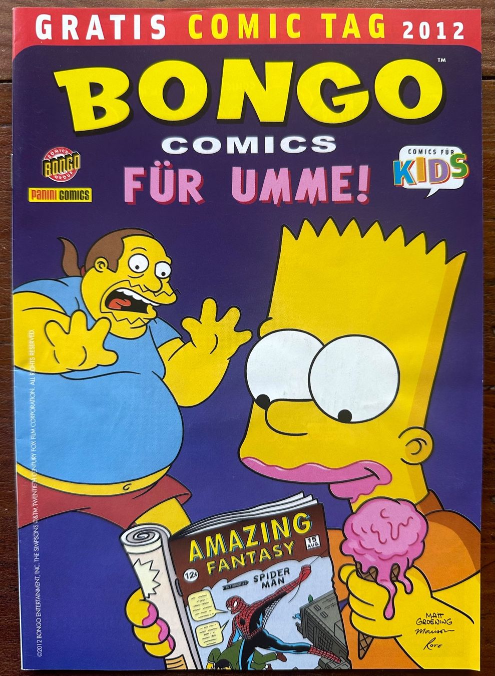 BD: Bongo Gratis Comic Tag 2012, hunderte Comics ab 1.- – D'occasion à Seltisberg par quadartswiss