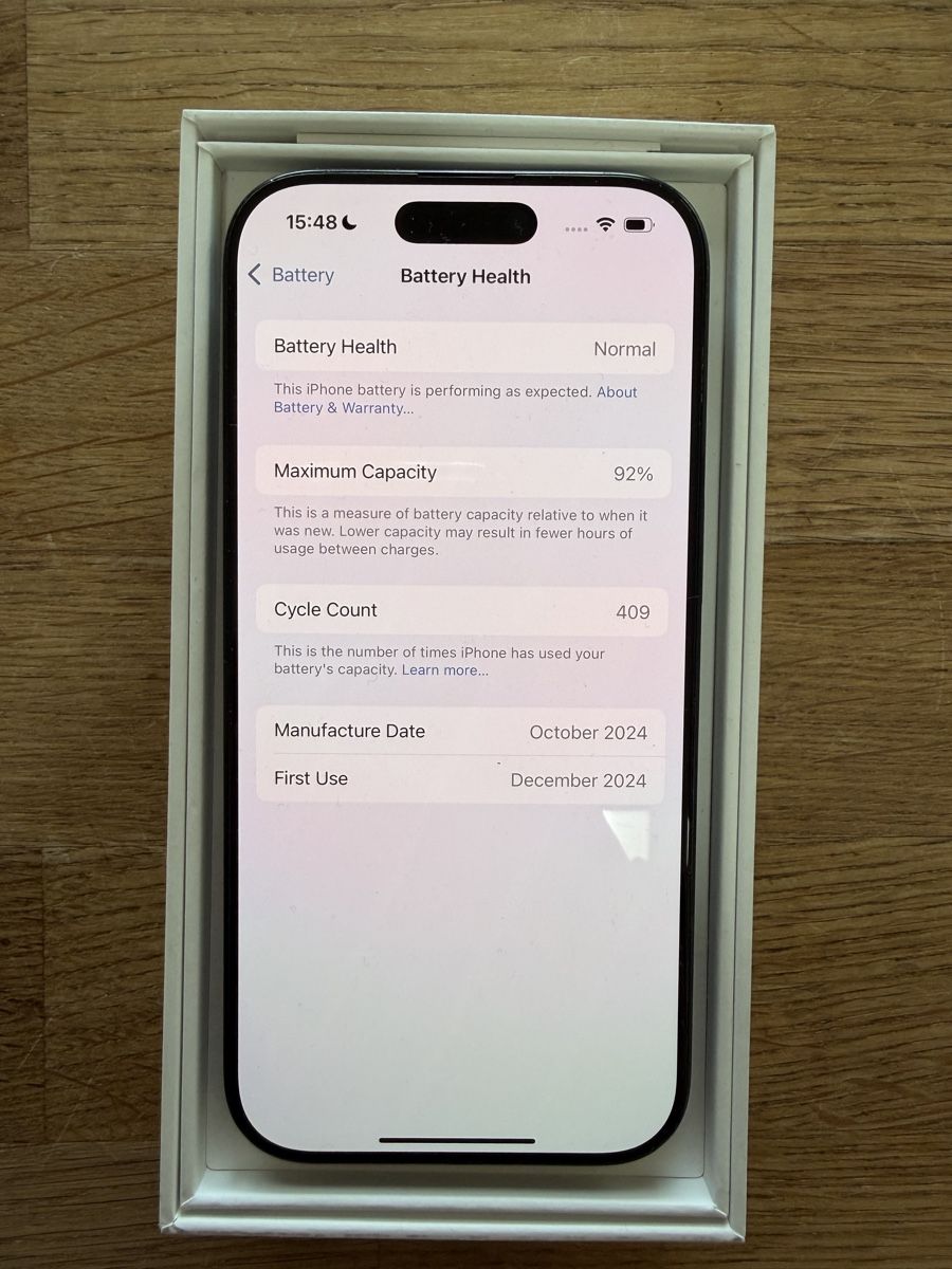 Apple Handys / Smartphones: iPhone 16 Pro 128 GB – Gebraucht aus Zürich von Jtlb