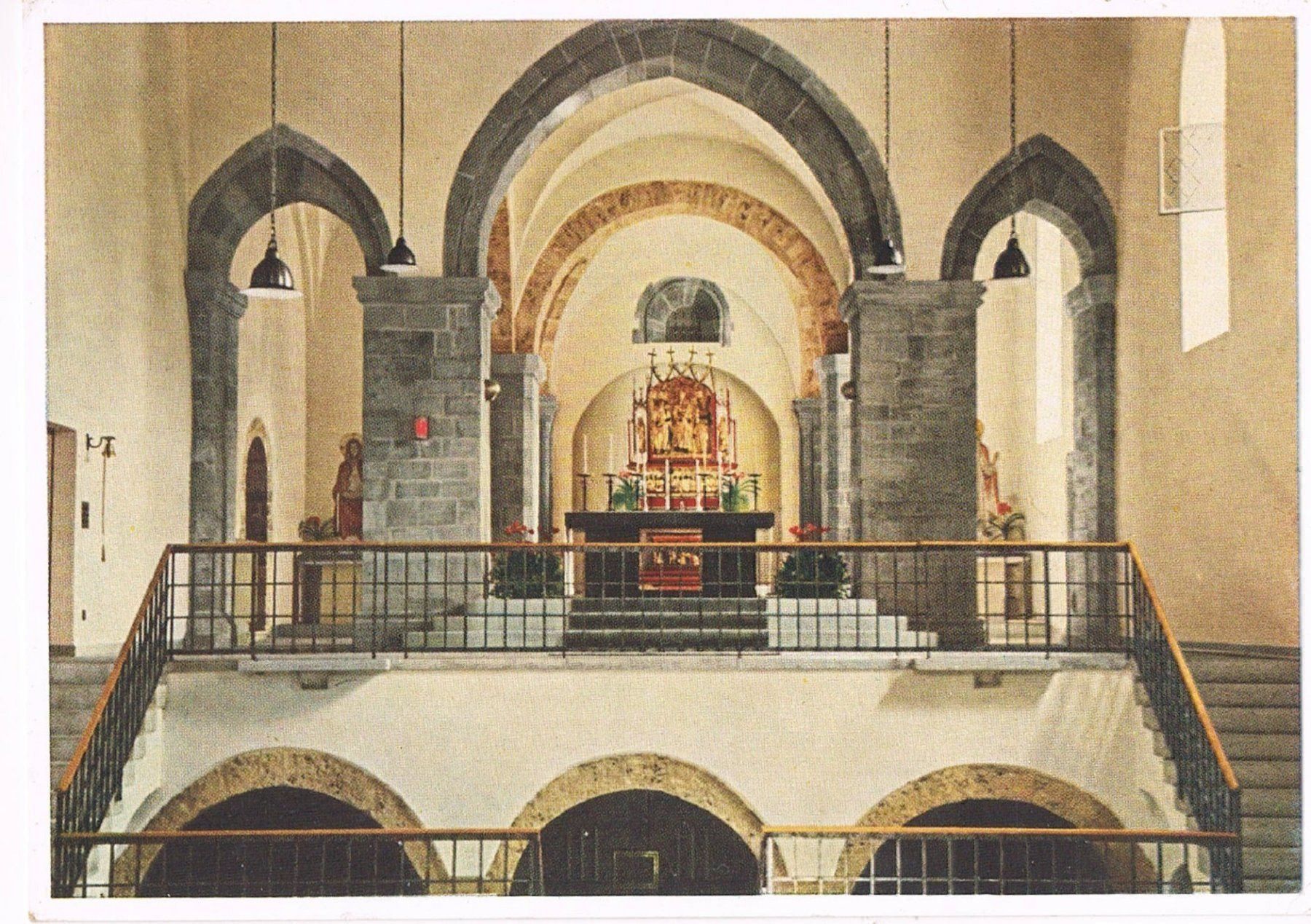Cartoline postali: St. Luzi CHUR, Kircheninneres – Usato da Buchs AG venduto da Baerfisch