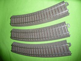 3 Stück  C-Geleise 24224 Weichenausgleichs-Bogen  NEU  ynos