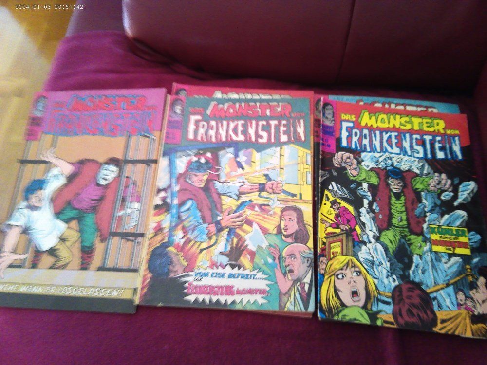 Fumetti: 5 X COMIC: Das Monster von Frankenstein" WILLIAMS VERLAG – Usato da Volketswil venduto da nemo2000 1