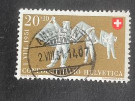 Schweiz 1951 Pro Patria 20 Vollstempel AMBULANT 2.VIII.51