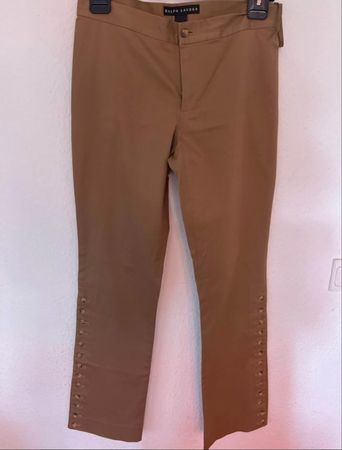 Ralph Lauren Women's Trousers, Size 8, Stylish Brown Pants