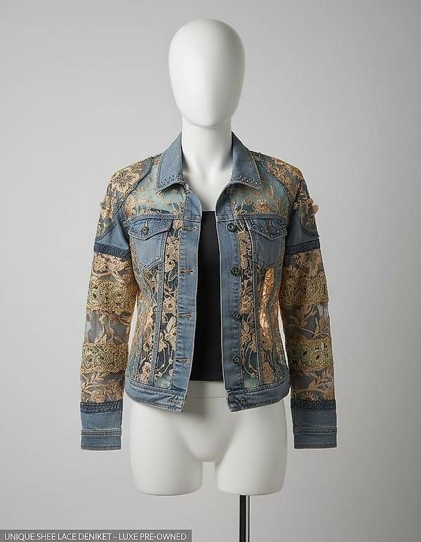 Giacche: Jeansjacke mit Spitze Vintage – Usato da Zürich venduto da ale_xxz7 1