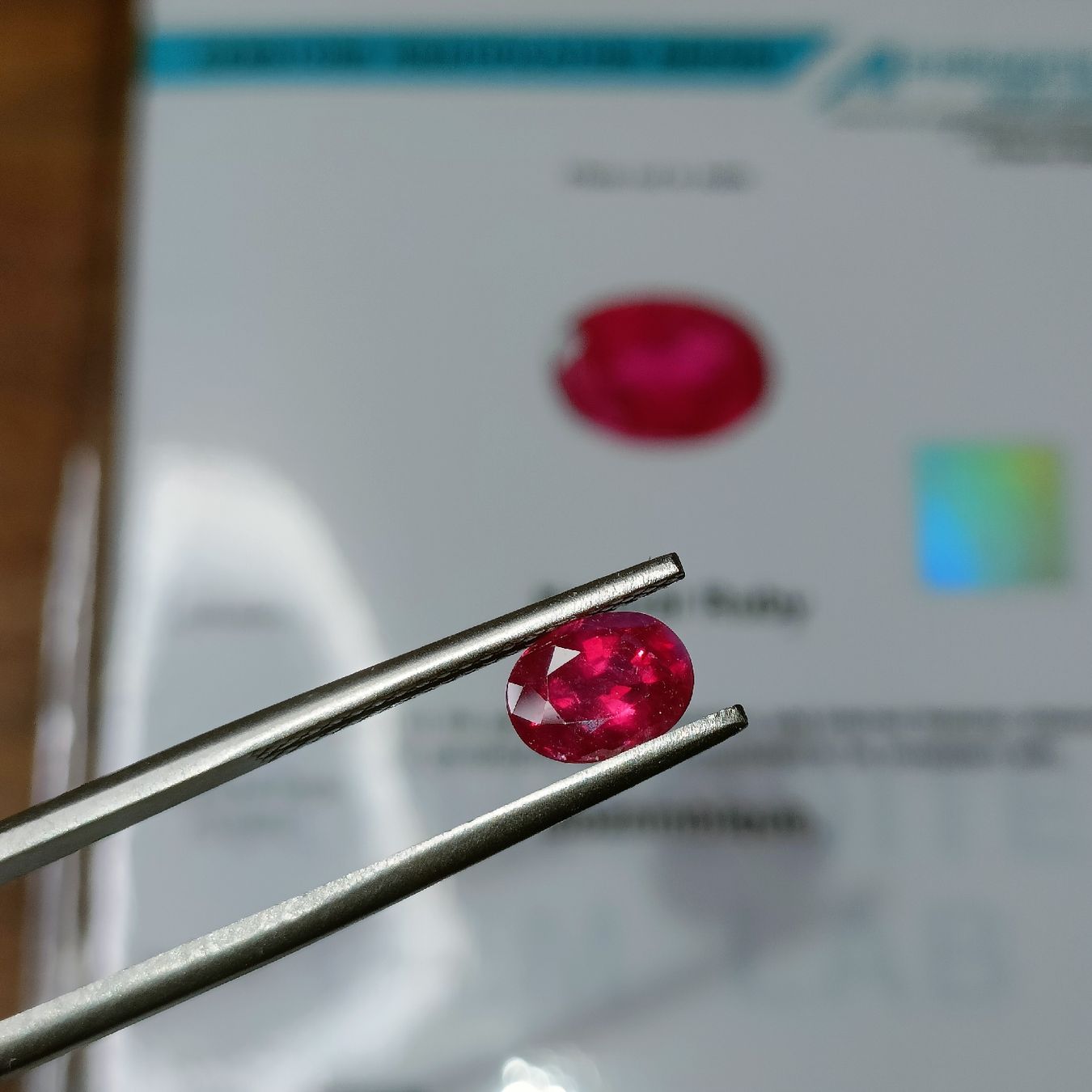 Pietre preziose: 1.70 cts RUBIN RUBY Mosambik mit Zertifikat heated only – Nuovo (secondo la descrizione) da Zell LU venduto da Swiss_Siam_Gem 5