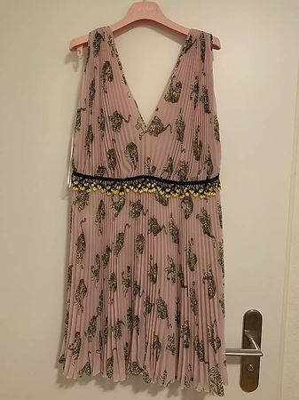 Pliessee Kleid, Gr.44 (38), GIAMBA (Paris), NEU