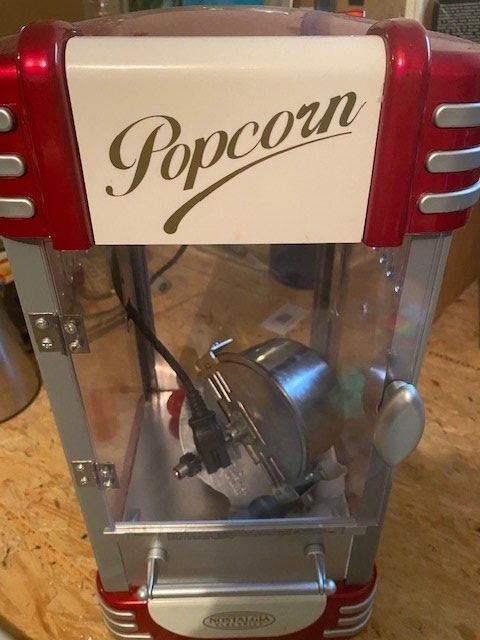 Nostalgia Macchina per popcorn retrò 5,5 l – rosso