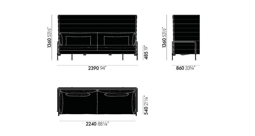 Vitra Sofas: Original Vitra Alcove Sofa | High- & Lowback möglich – Gebraucht aus Bern von _isa_belle 5