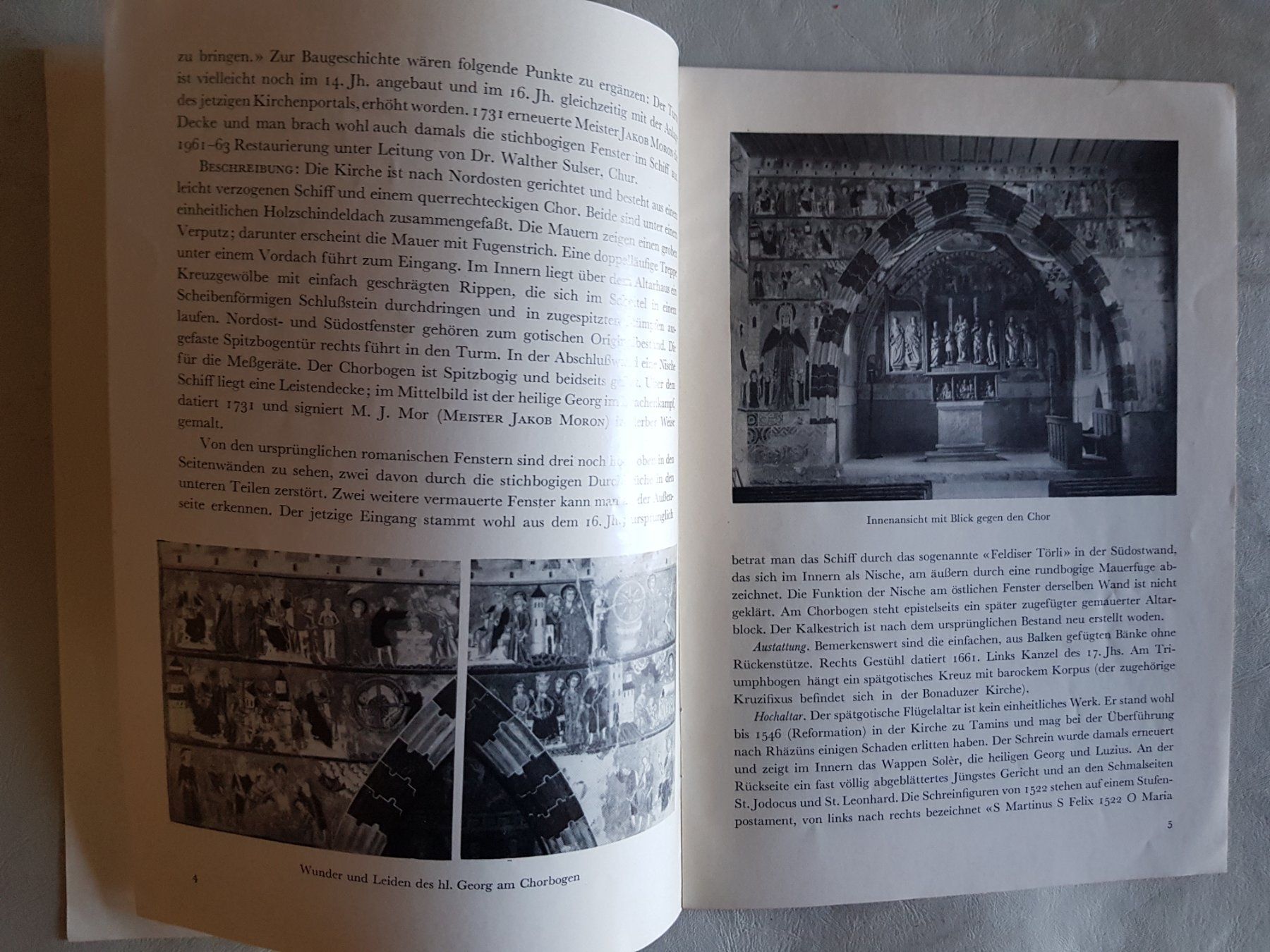 Libri: Kirche St. Georg Rhäzüns - Schweizerische Kunstführer 1963 – Usato da Walterswil BE venduto da Lonitti 2