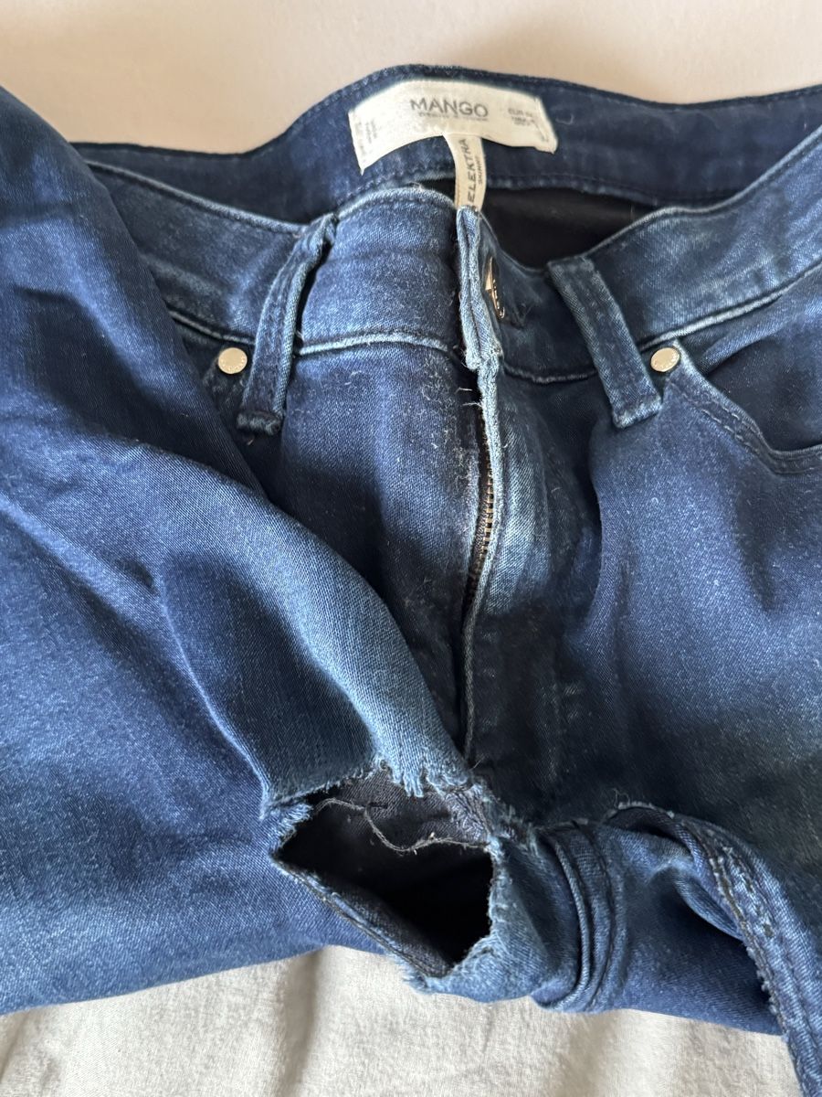 Mango Jeans: Jeans bucati per bricolage – Difettoso da Horgen venduto da kat_lmb9 2