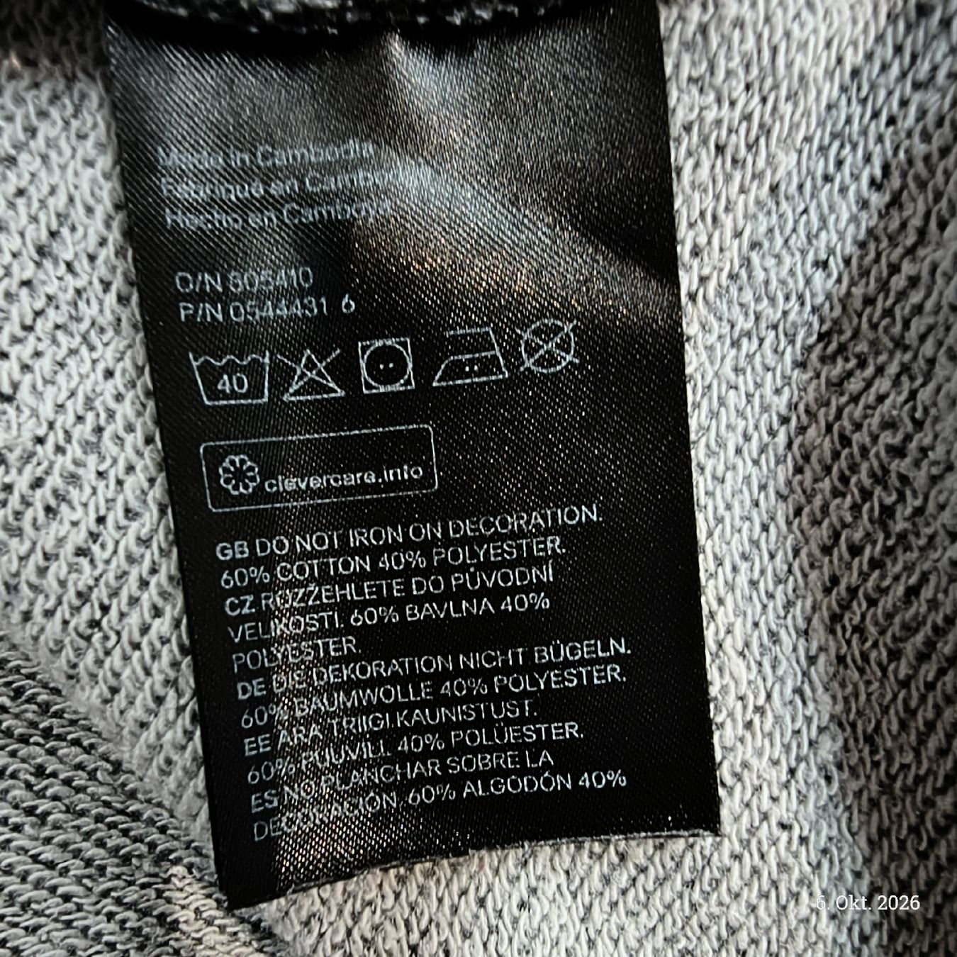 H&M Maglioni & Felpe: Herren Pullover H&M grau mit Aufdruck Grösse L – Nuovo (secondo la descrizione) da Emmetten venduto da SecondhandSiska 3