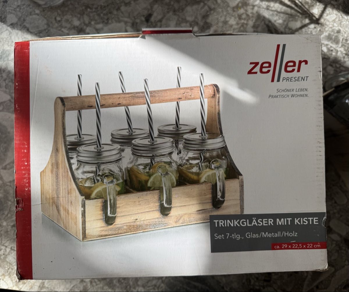 Bicchieri: Zeller Trinkgläser mit Kiste – Nuovo (secondo la descrizione) da Hüntwangen venduto da bubu2166 1