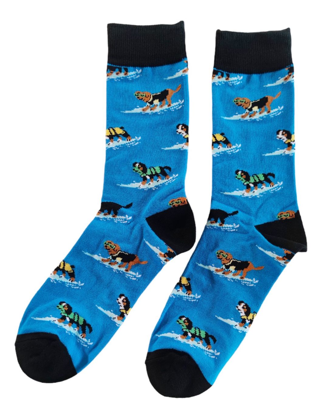 Socken: Socken Hunde / Surfen / Dogs / Surfing – Neu und originalverpackt aus Zürich von amysmith 1