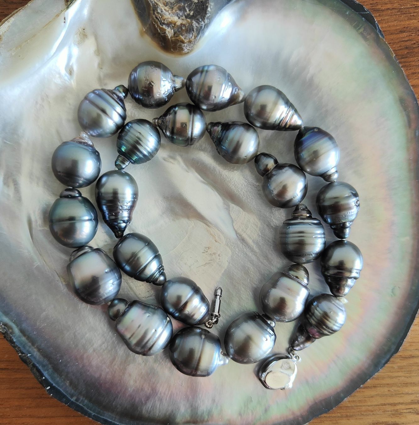 Catenine: Tahitiperlencollier, barocke Form, 12 - 14mm – Nuovo e nell'imballaggio originale da Rümlang venduto da 21f 1