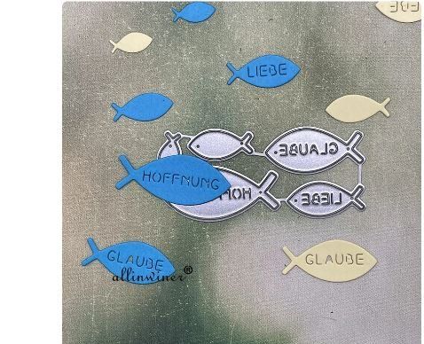 Sciablone: Neues  Stanzschablonen-Set Glaube, Liebe, Hoffnung – Nuovo e nell'imballaggio originale da Effretikon venduto da wenuss 1