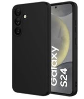 Für Galaxy S24 - Liquid Silicone Case Hülle Cover black