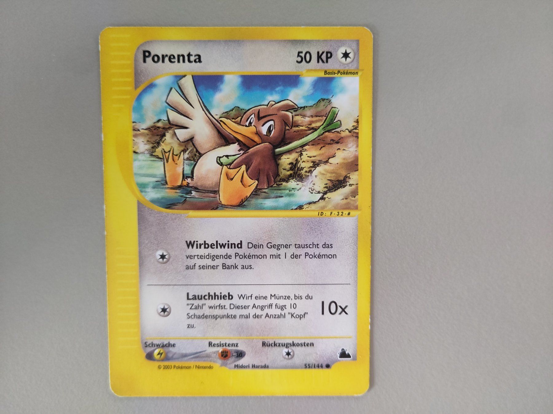 Pokémon Sammelbilder & Trading cards: Porenta Skyridge 55/144 - DE – Gebraucht aus Bern von gil_rkx8
