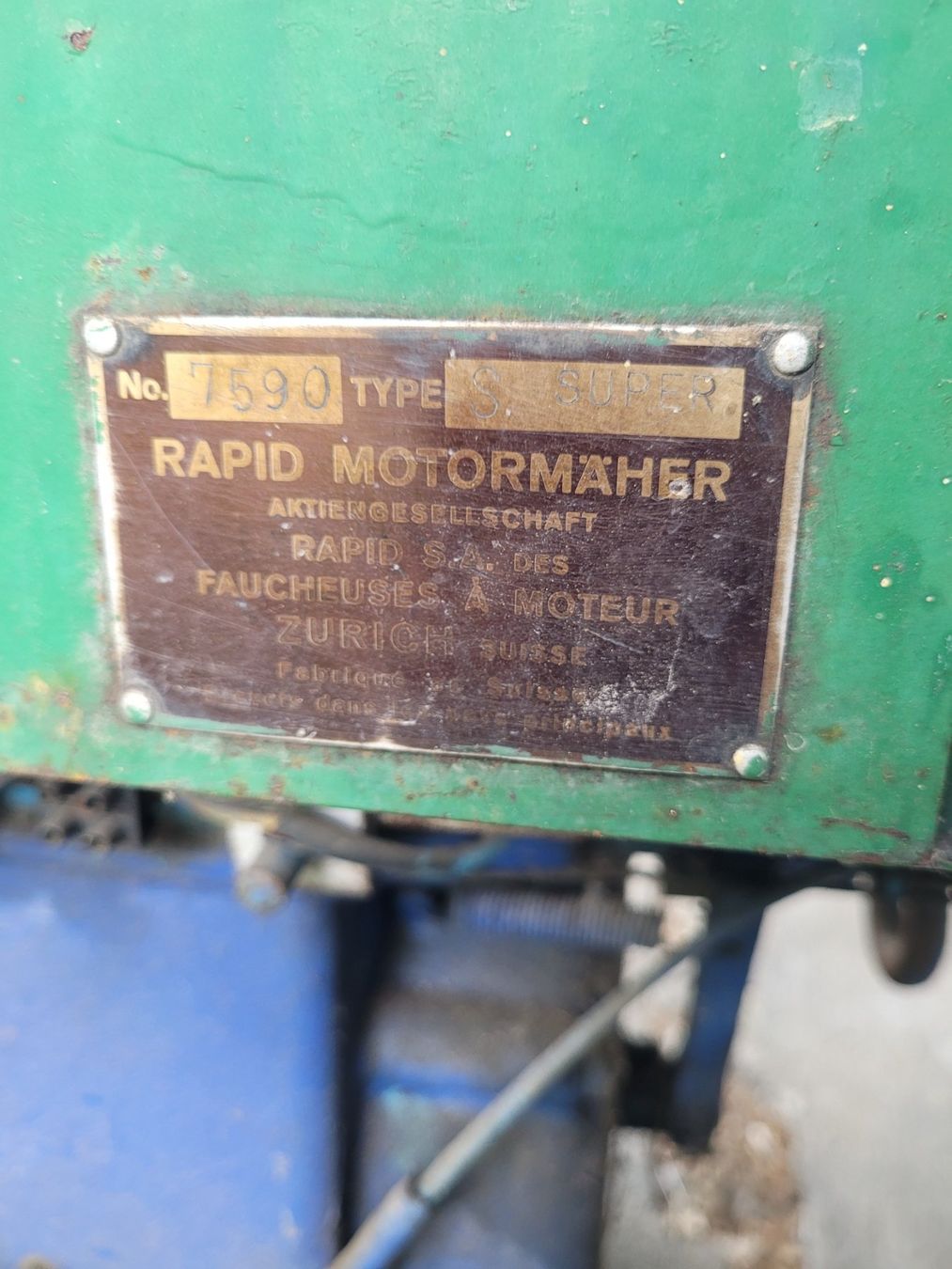 Rapid Tutte le macchine: Rapid S Super, Einachser, Anhänger, Motormäher – Difettoso da Frick venduto da auc_yyv6 2