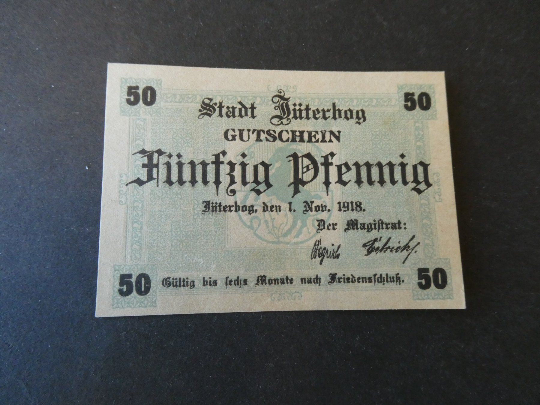 Banknoten: Dt. Reich, Jüterbog - Notgeld – Gebraucht aus Hinterforst von Rohusri