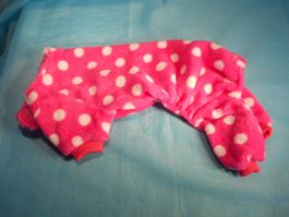 Hundemantel, Plüsch, pink, RL: 40cm
