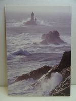 Alte Postkarte Sturm an der "Pointe du Raz" 10,5 x 14,5 cm