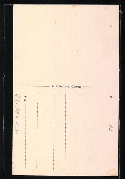 Ansichtskarten: Oberegg, Seppatoni Leuch, Grösse 94cm – Gebraucht aus Berlin von bartko-reher 1