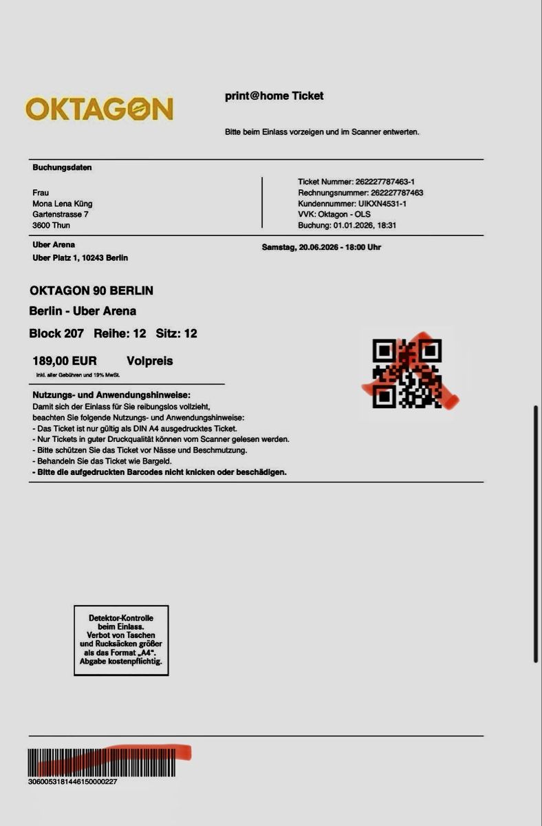 Biglietti: Boxen Oktagon Berlin Tickets – Nuovo (secondo la descrizione) da Thun venduto da Cpia 3