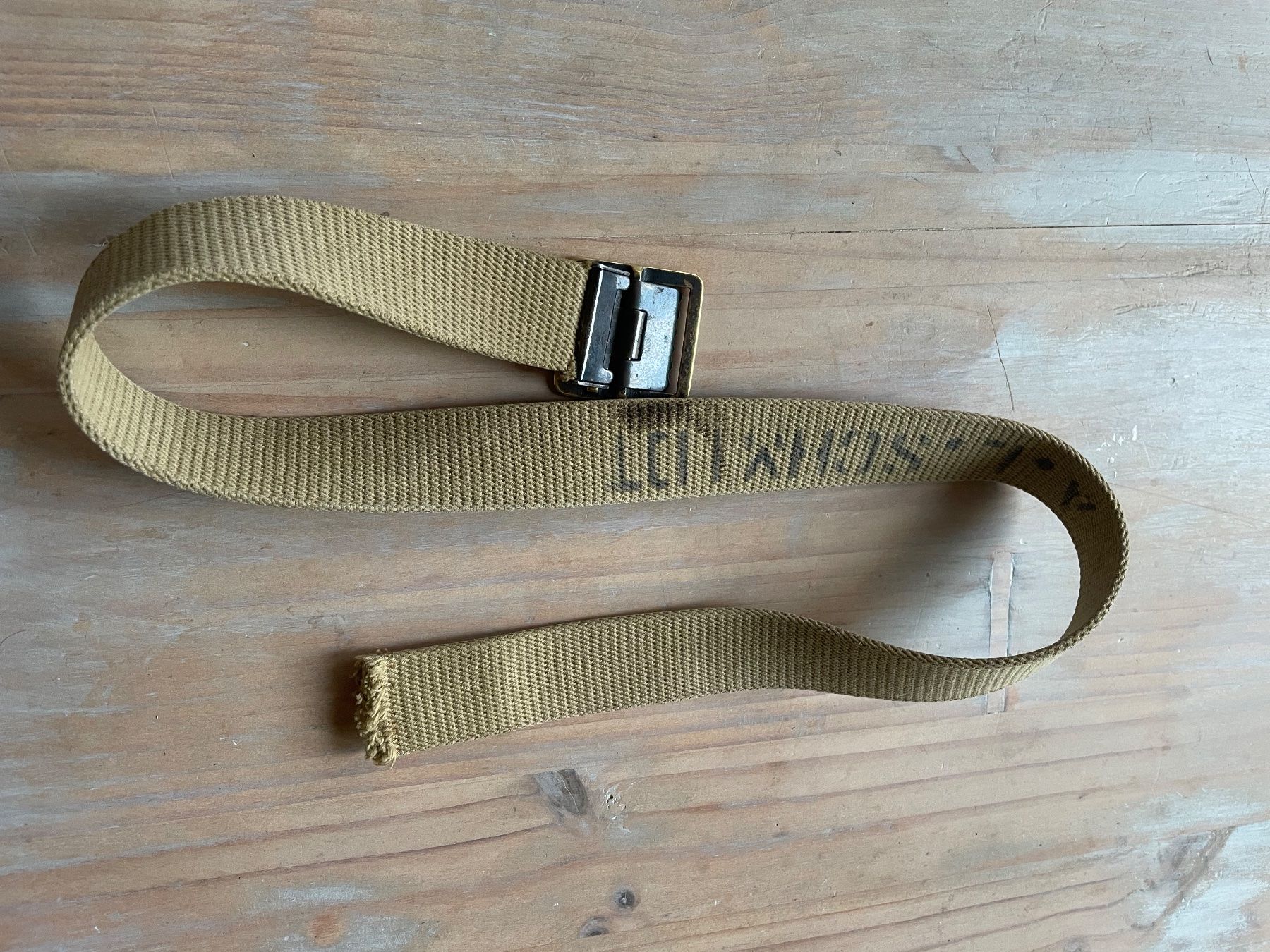 US Army Uniformi: Marines Original WW2 USMC Belt – Usato da Oberbütschel venduto da Woodie2005