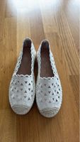 Schöne weisse Espadrilles-Slipper, grösse 40, neuwertig