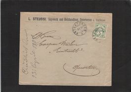 L.Steussi,Sägewerk und Holzhandlung, Unterterzen SG , 1901
