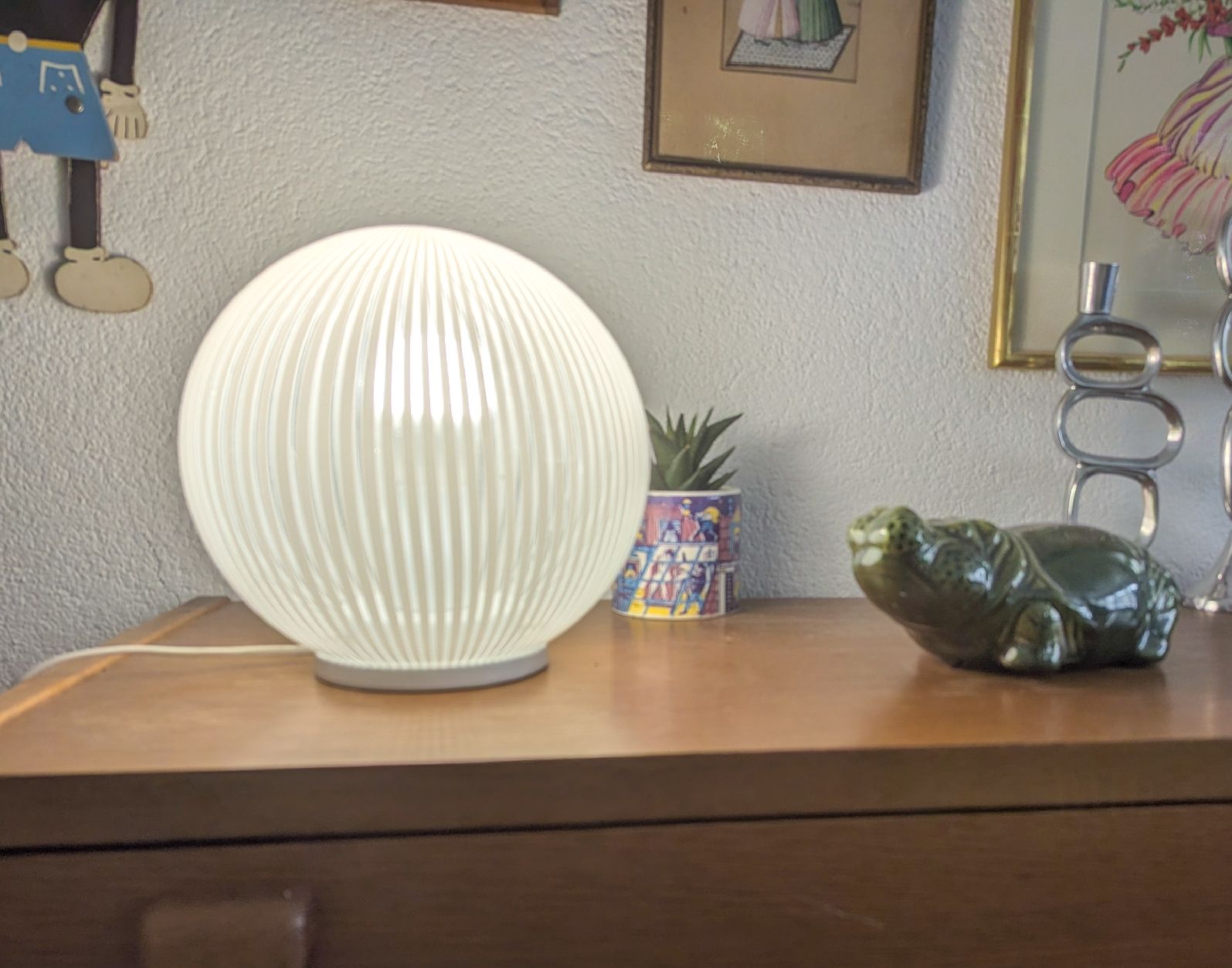 Murano Lampen: Authentic VENINI Murano Mezza Filigrana Glass Lamp Signed – Gebraucht aus Erlinsbach SO von Meytalien 3