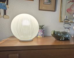 Authentic VENINI Murano Mezza Filigrana Glass Lamp Signed