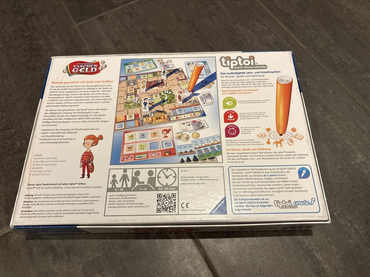 Ravensburger Giochi: Ravensburger Tiptoi - Taschengeld Spiel – Usato da Remigen venduto da Avanti 1