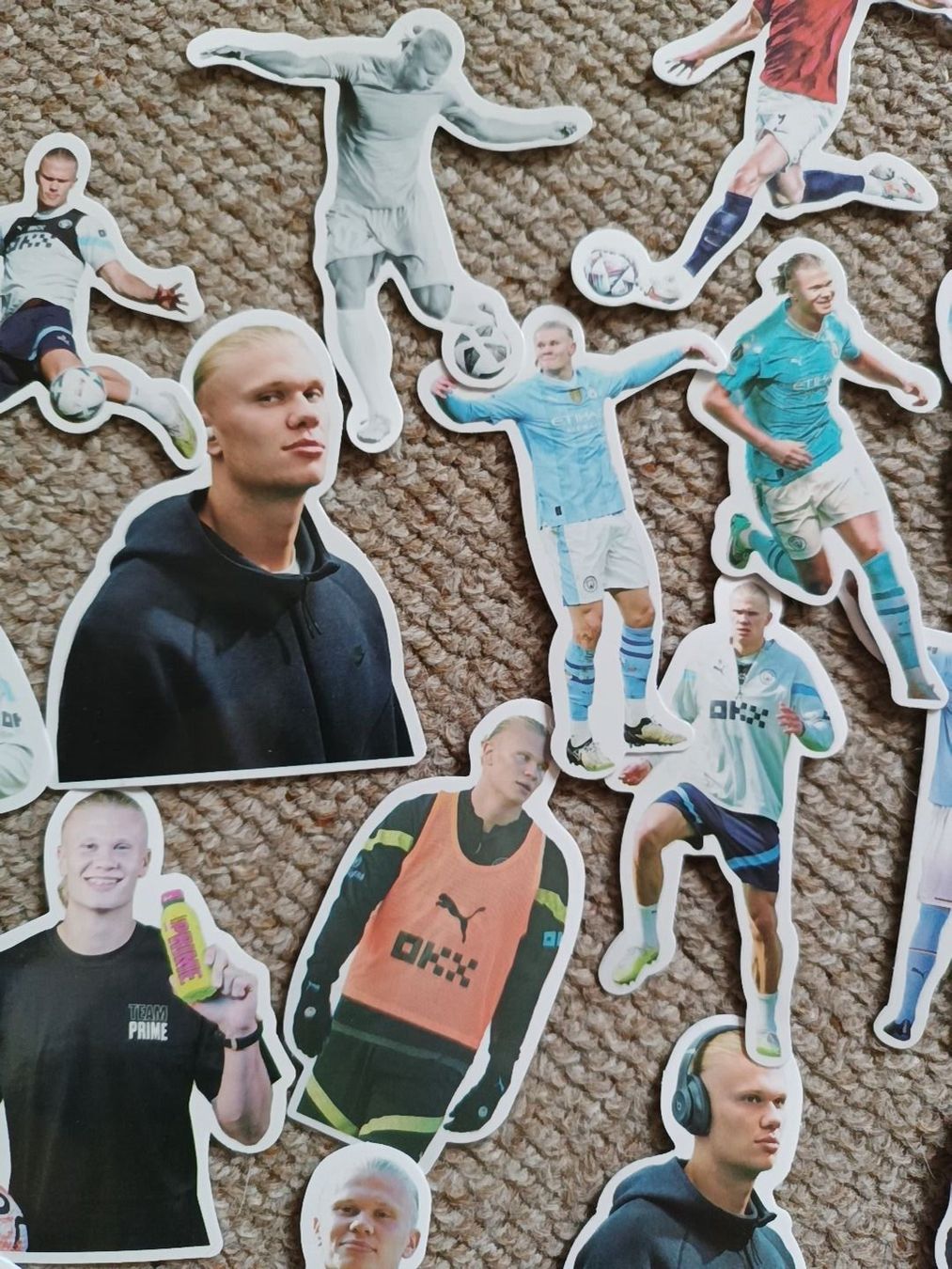 Grosses Erling Haaland Sticker Set Manchester City u.a (Neu und ...