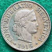 Pièce de 10 ct suisse 1915