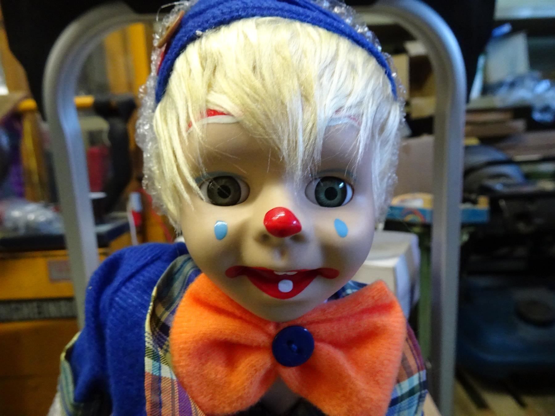 Statuette: Clown Mandoline musik-Spieluhr – Nuovo e nell'imballaggio originale da Necker venduto da liq24 1
