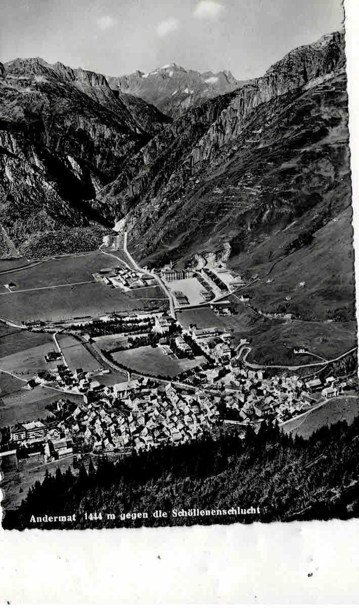 Cartoline postali: Andermatt flugaufnahme – Usato da Sulz AG venduto da Oberdanne8