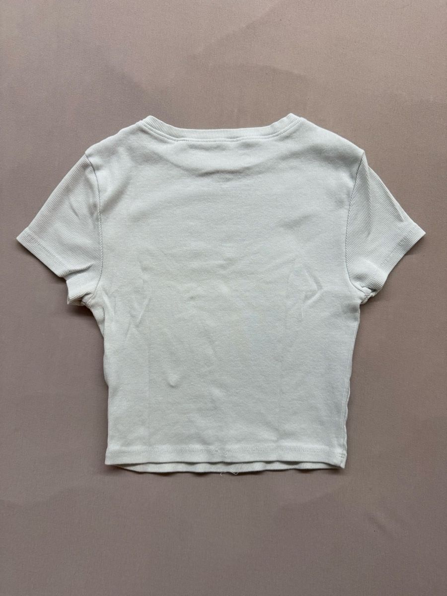 Tops: Crop top blanc taille S – Gebraucht aus Granges VS von coraliegrd5 2