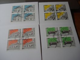 Pro Patria 2001, FDC Satz + 4erblocks, 5 Belege