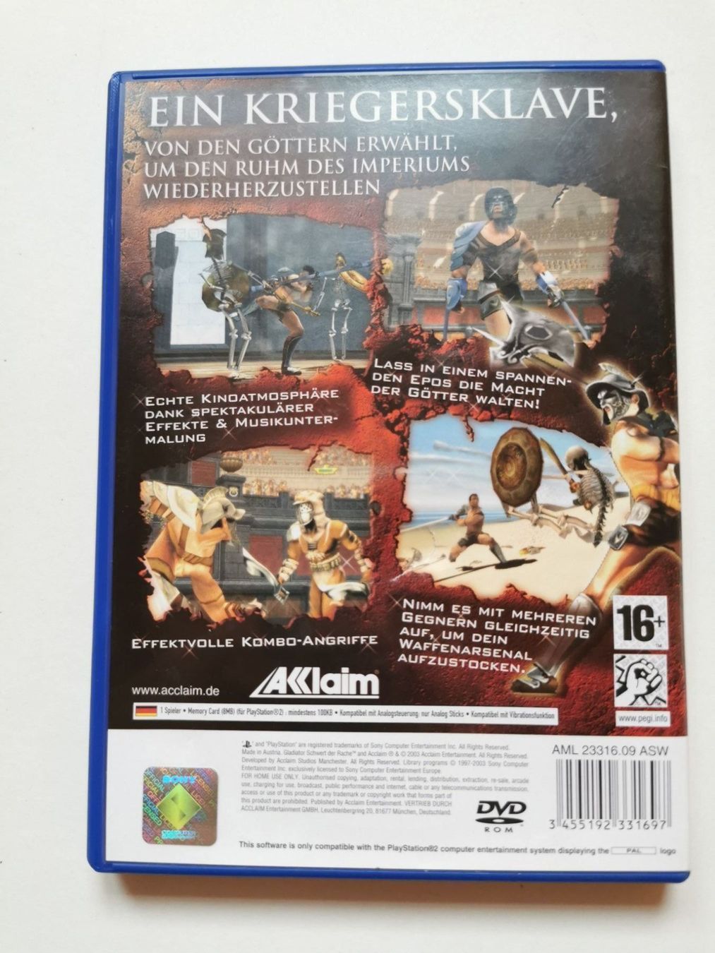 Sony Giochi: Ps 2 - Gladiator Schwert der Rache – Usato da Lenzburg venduto da eyworld 2