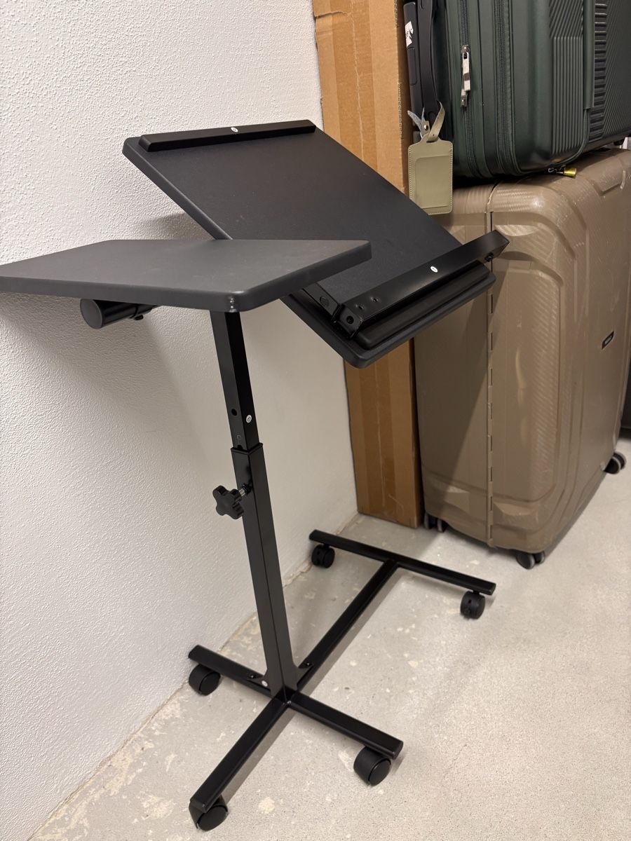 Tavoli: Adjustable Laptop Table with Wheels Black 61x40 cm – Nuovo (secondo la descrizione) da Derendingen venduto da cc_229 4