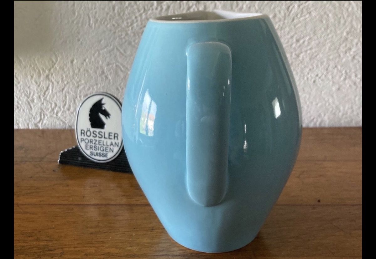 Rössler Caraffe: Roössler Krug 1L blau – Usato da Matten b. Interl venduto da Skygirl4405 3