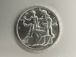 5 Fr. Silber Schweiz Verfassung 1948