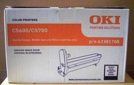 OKI C5600, C5600n, C5700, C5700dn black Drum, 43381708