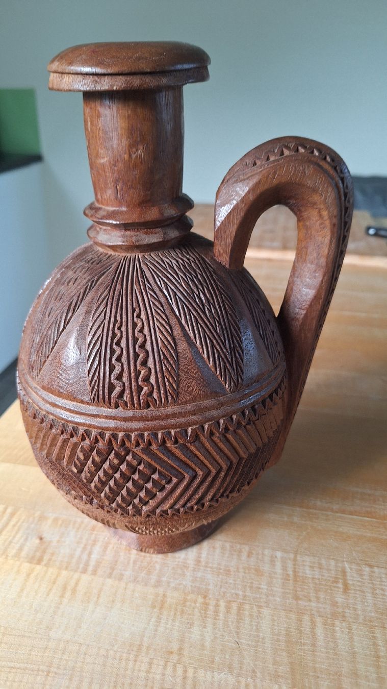 Vasi & Recipienti: Wunderschöne handgeschnitzte Vase Holz – Usato da Dornach venduto da bals28 2