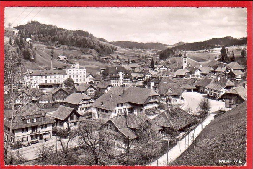 Cartoline postali: WASEN IM EMMENTAL, TEILANSICHT – Usato da Grüningen venduto da Kartenlaube